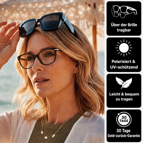 Sonnenbrille für Damen mit Brille – Polarisiert