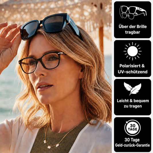 Sonnenbrille für Damen mit Brille – Polarisiert