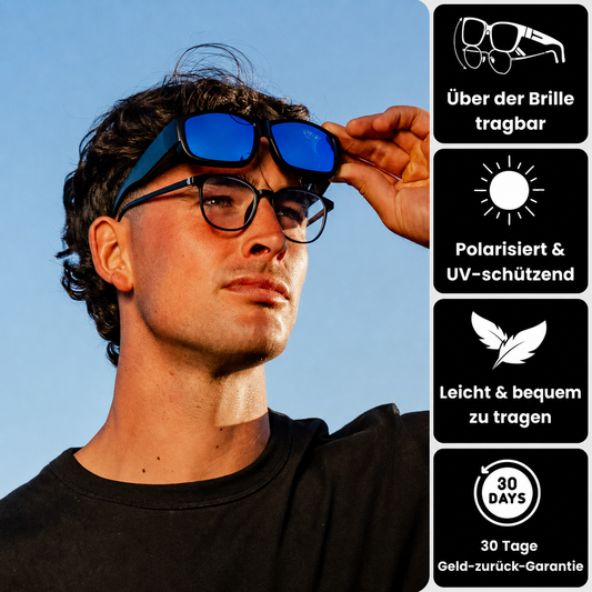 Sonnenbrille für Herren mit Brille – Polarisiert